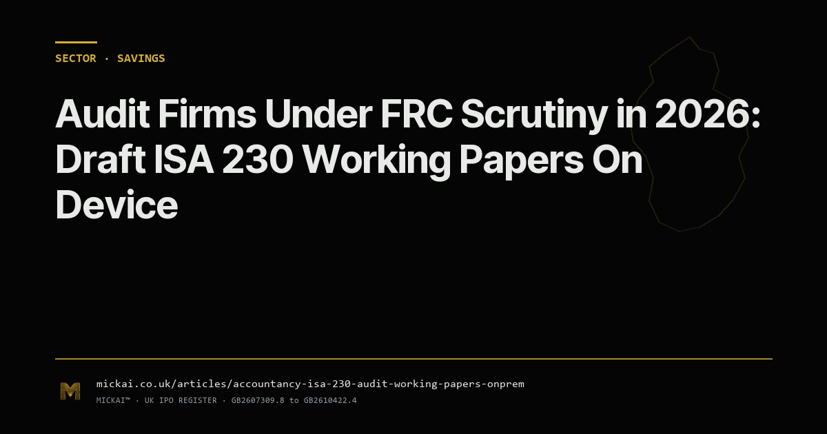 Audit Firms Under FRC Scrutiny in 2026: Draft ISA 230 Working Papers On Device