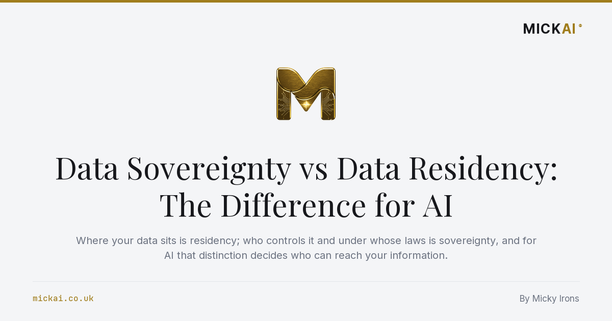 Data Sovereignty vs Data Residency: The Difference for AI