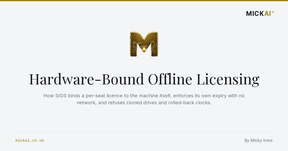 Hardware-Bound Offline Licensing