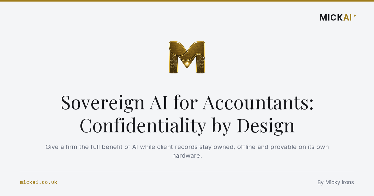 Sovereign AI for Accountants: Confidentiality by Design