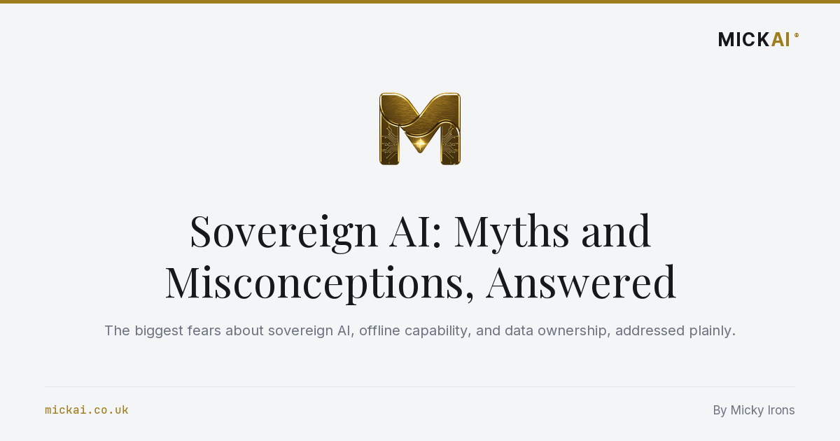 Sovereign AI: Myths and Misconceptions, Answered