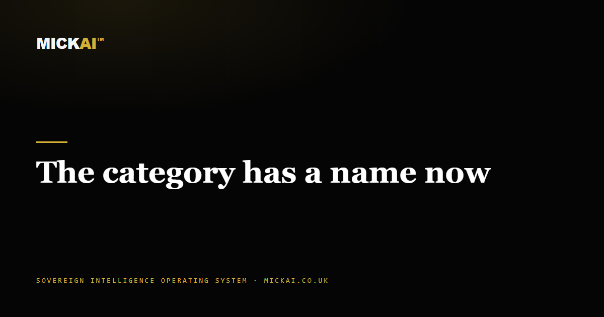 The category has a name now